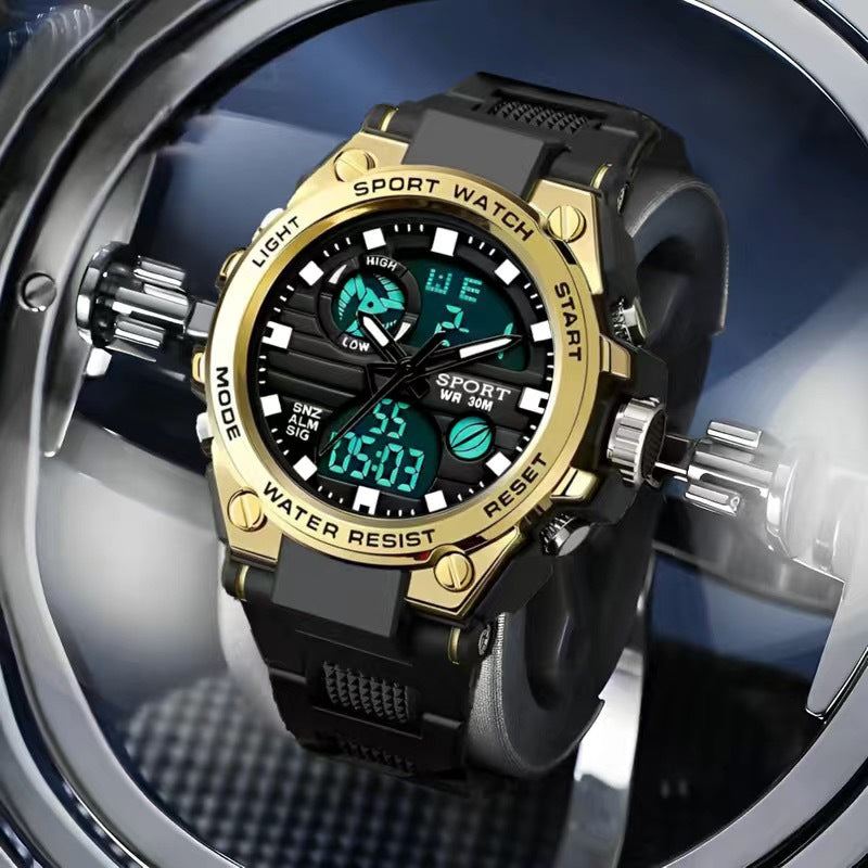 Electronic Watch For Men, Middle And High School Teenagers, Multi-Functional Sports Cross-Border Popular Men's Luminous Electronic Watch