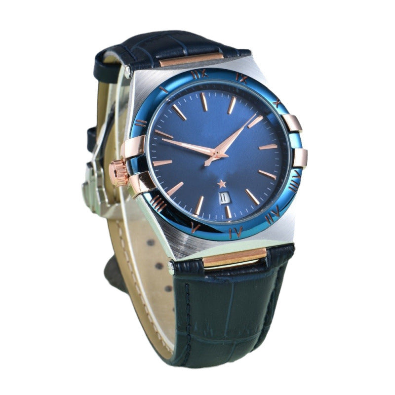 Simple Fashion Business Disc Ultra-Thin Luminous Waterproof Quartz Watch Men's Watch