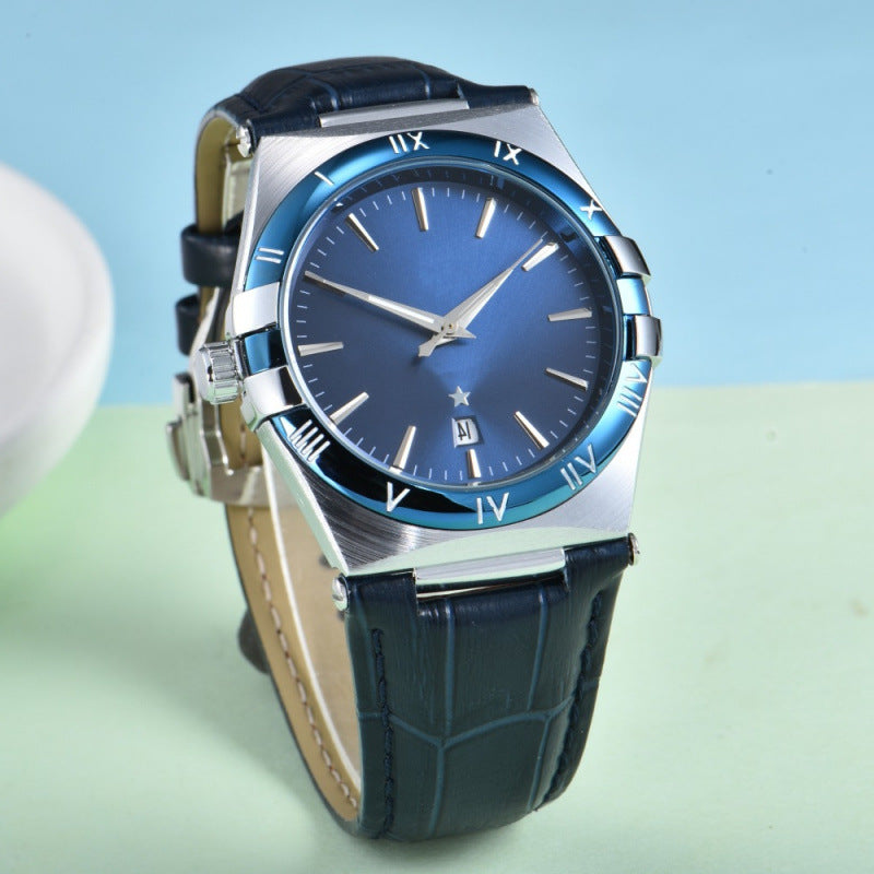 Simple Fashion Business Disc Ultra-Thin Luminous Waterproof Quartz Watch Men's Watch