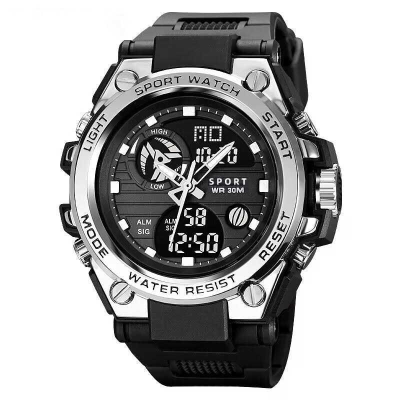 Electronic Watch For Men, Middle And High School Teenagers, Multi-Functional Sports Cross-Border Popular Men's Luminous Electronic Watch